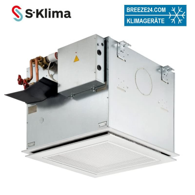 S-Klima ESTUCS/HM621-VDI6022-ORC236 Kaltwasser 4-Wege-Deckenkassette 2-Leiter  zum Heizen + Kühlen 3,0 kW