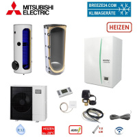 Mitsubishi Electric Set PUD-SHWM80YAA + EHSD-YM9D...