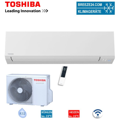 Toshiba Set 4,6 kW RAS-B16G3KVSG-E + RAS-16J2AVSG-E1 WiFi Wandgerät Shorai Edge White 45 - 50 m²  R32