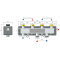 Modulverteilergruppe 1 x gemischt 1 x ungemischt Pumpengruppe mit Wilo Para, ESBE