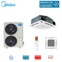 Midea Set 4-Wege-Deckenkasseette MCD1-48FNXD0-ME Blende...