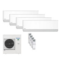 Panasonic Set 4 x CS-Z25CKEW + CU-4Z80CBE Wandgeräte...