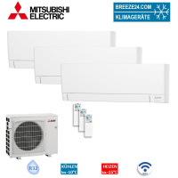 Mitsubishi Electric Set 3 Wandgeräte WiFi 2,0/3,5 kW...