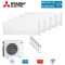 Mitsubishi Electric 5er Set 2 x MSZ-AY15VGKP + MSZ-AY25VGKP + 2 x MSZ-AY50VGKP + MXZ-5F102VF2 WiFi