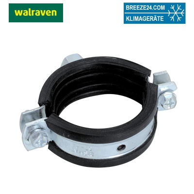 Walraven Rohrschelle BISMAT 2000 EPDM 73-80mm ev M8/M10 Zweischraubenschelle