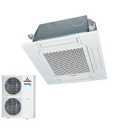 Mitsubishi Heavy Set 4-Wege-Deckenkassette 14 kW...