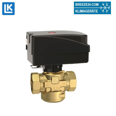 LK Armatur LK 525 3W Umschaltventil SET mit Motor 230VAC + 1 m Kabel Innengewinde | Rp 1 1/4" DN 32