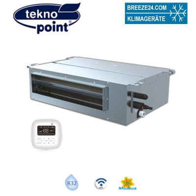 Tekno Point Kanalgerät DUCT-12-V | Raumgröße 35 - 40 m² | 3.5 kW | 3.6 kW | Kühlen | Heizen | WiFi