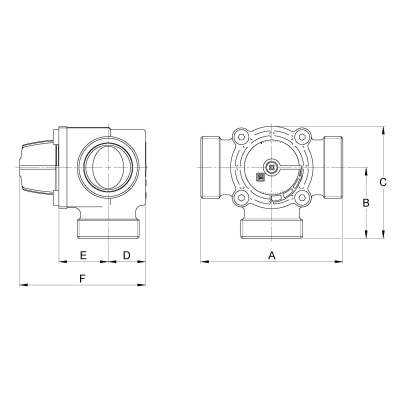 LK 840 3-Wege Mischer G2 Kvs 32,0