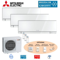 Mitsubishi Electric Set 3 Wandgeräte Premium 2,5 kW...
