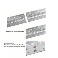 Metallkabelrinne 60 x 100 x 2000 mm verzinkt (mit/ohne...